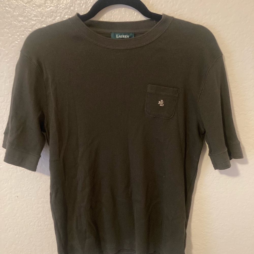 Lauren Ralph Lauren Olive Short Sleeve Tee